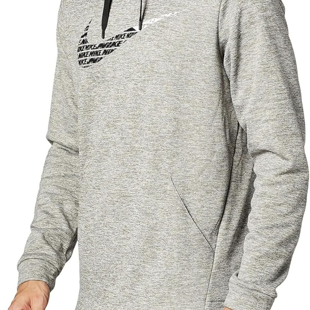 Nike Dri Fit Gray Artistic Swoosh Sweatshirt - Picture 2 of 4